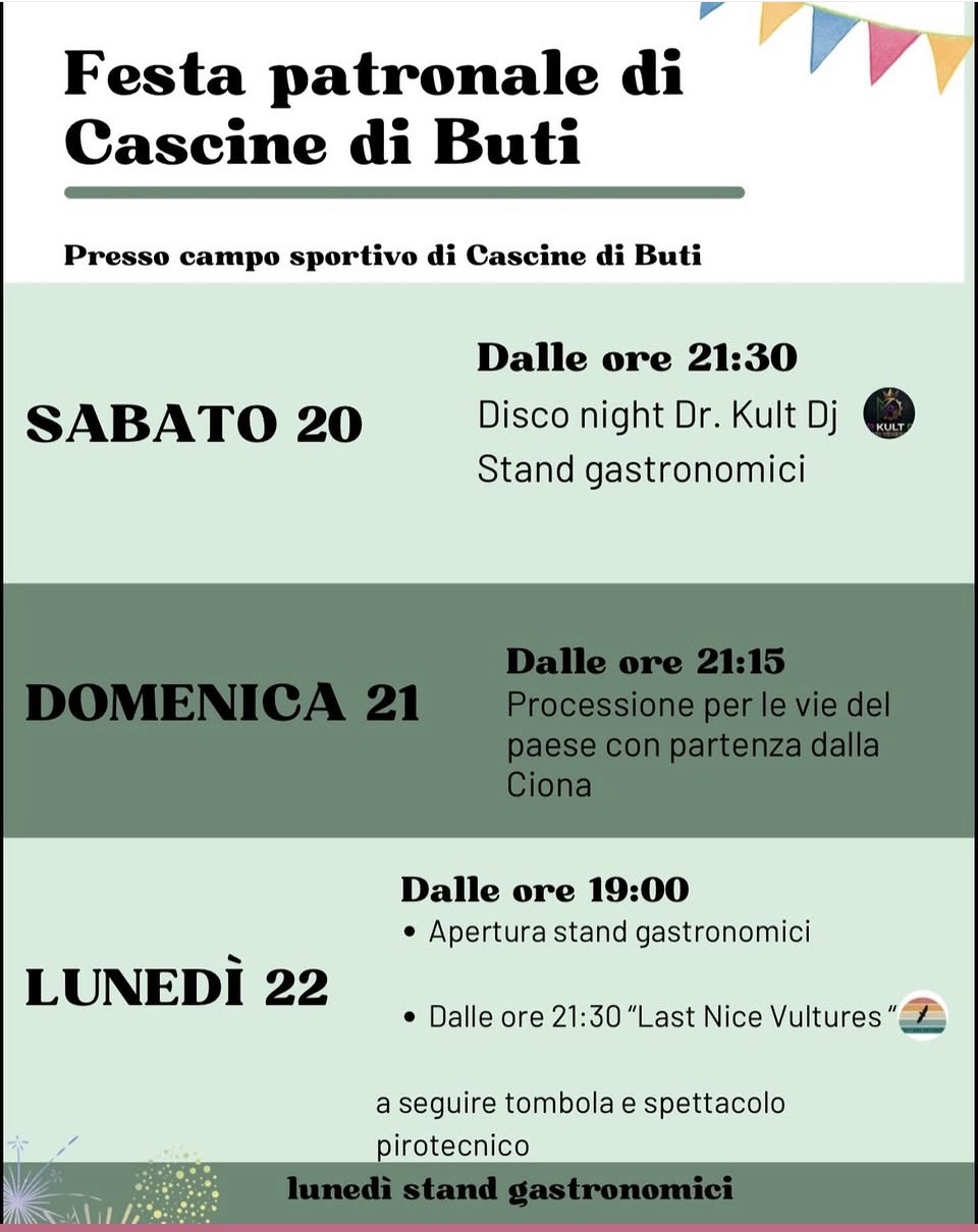 Festa patronale di Cascine di Buti