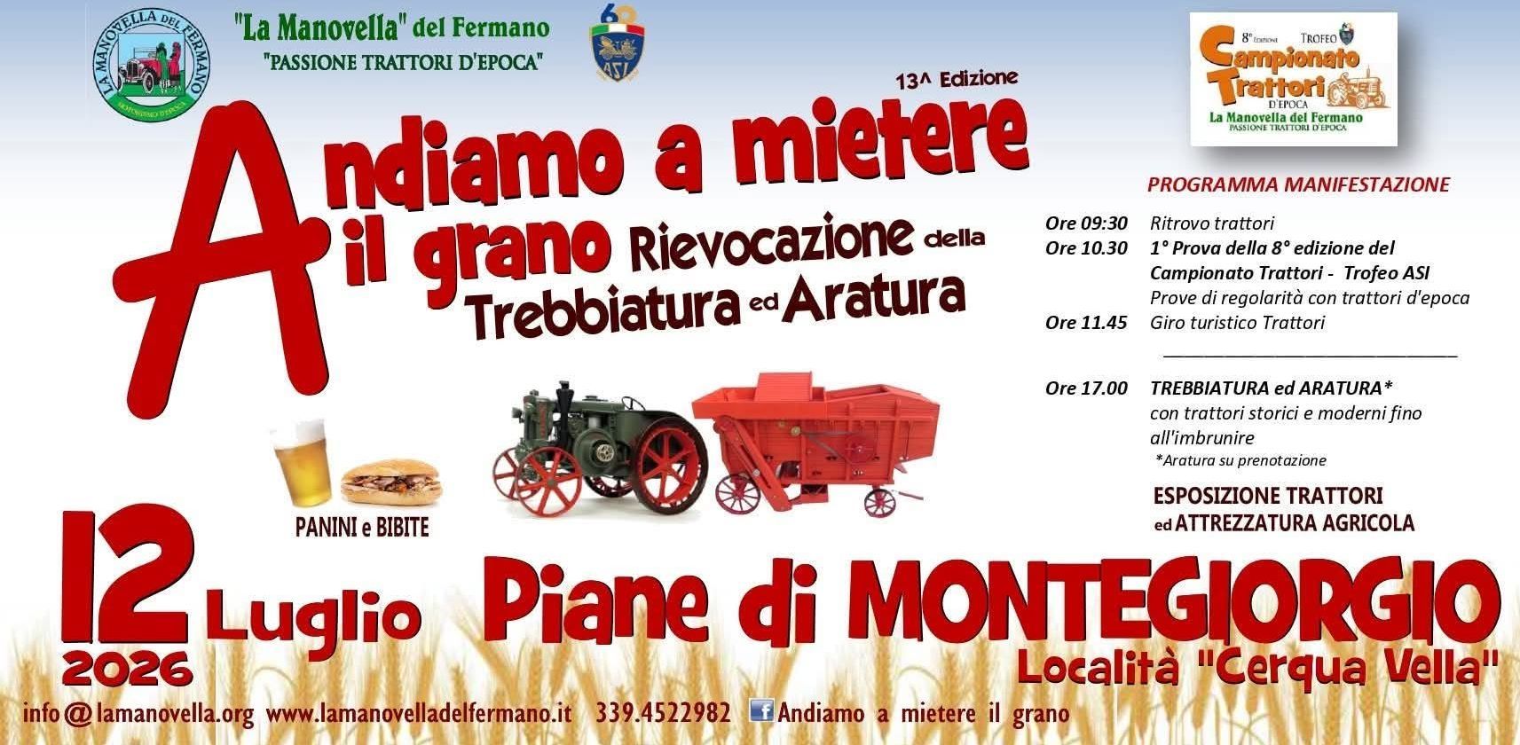Andiamo a mietere il grano - Rievocazione Trebbiatura ed Aratura