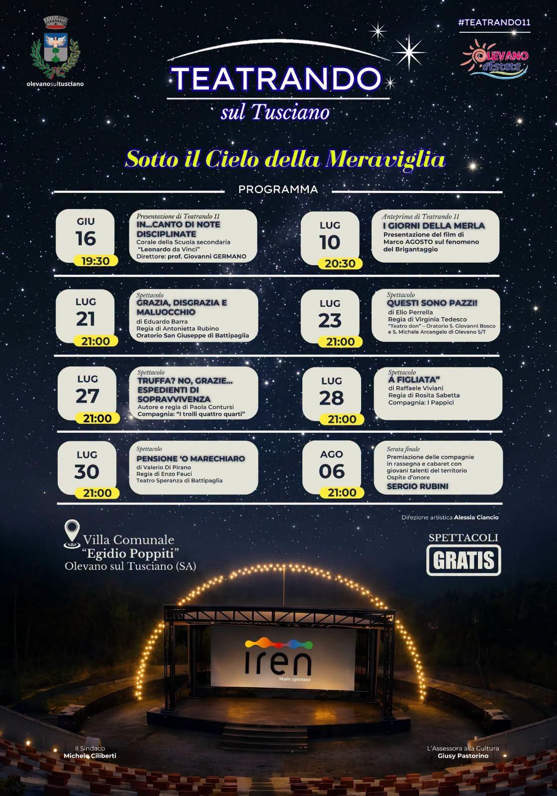 Teatrando sul Tusciano - Sotto il Cielo della Meraviglia