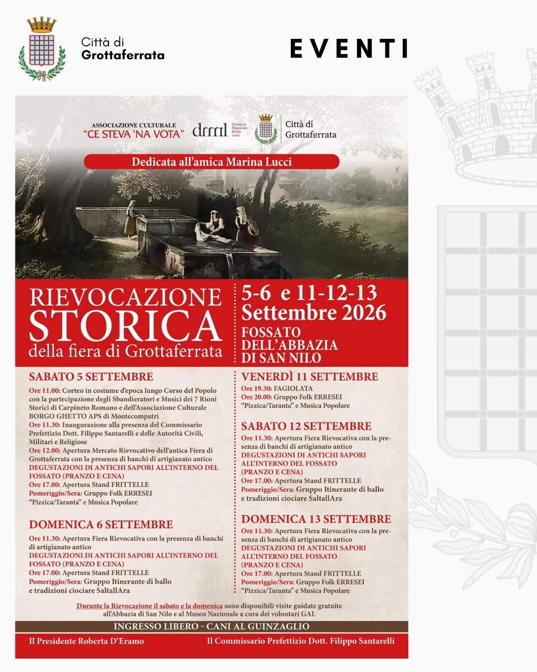 Rievocazione Storica della Fiera di Grottaferrata