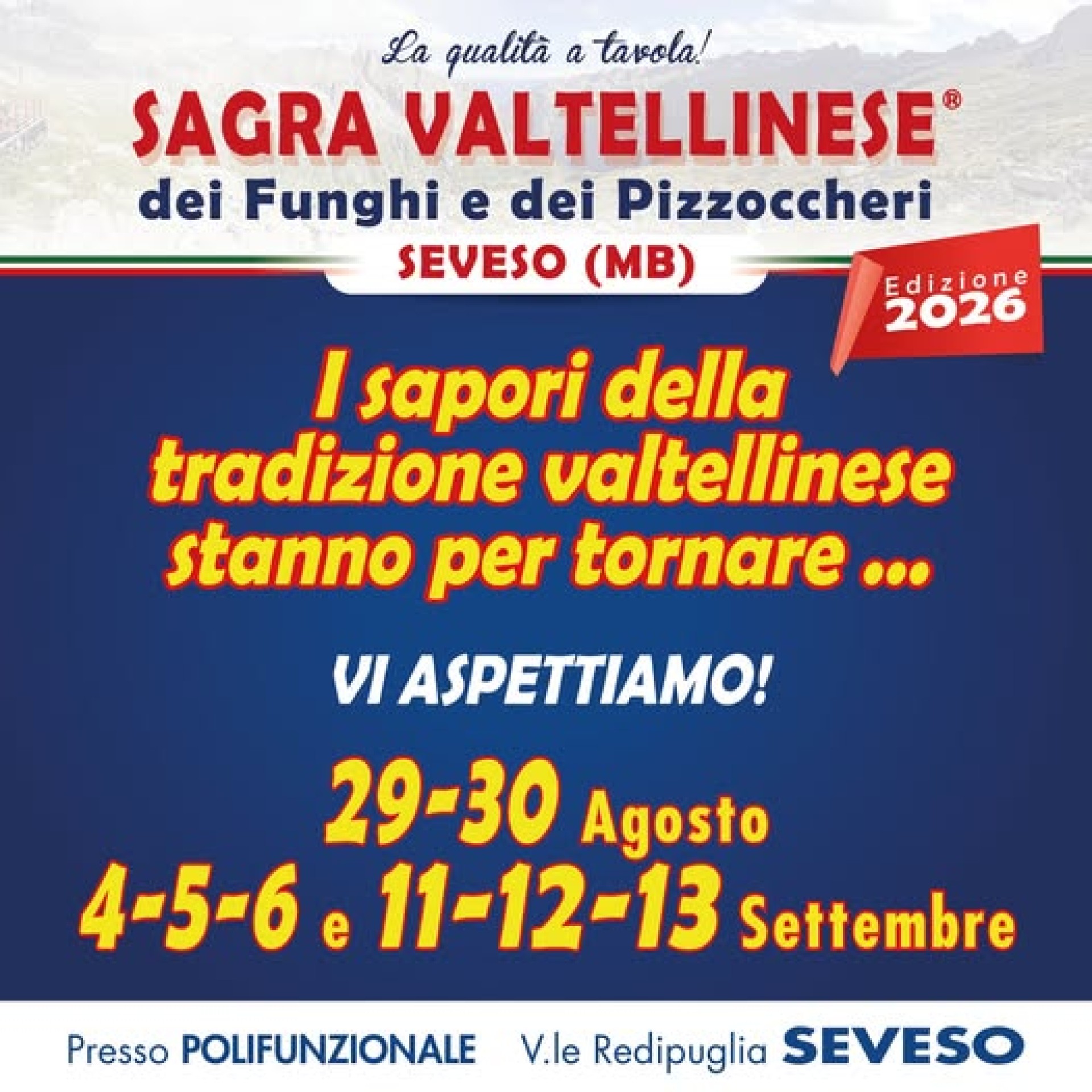 Sagra Valtellinese dei Funghi e dei Pizzoccheri