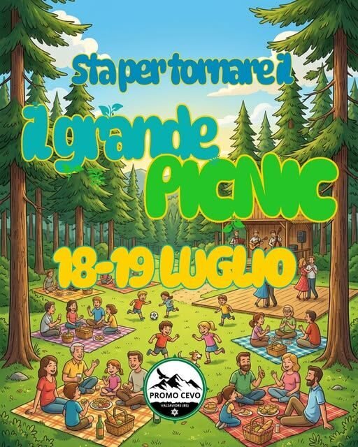 Il grande picnic in pineta