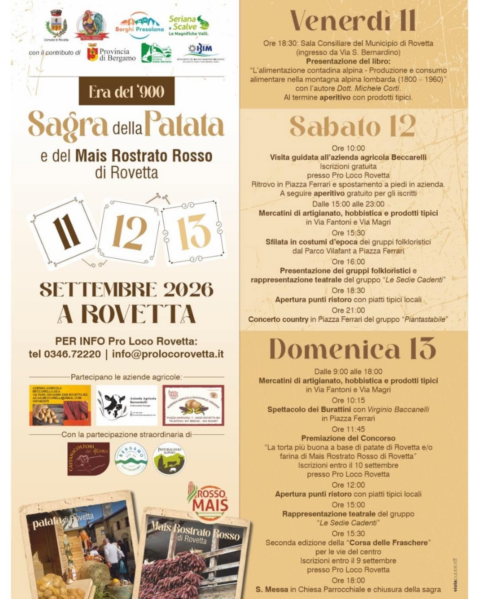 Sagra della Patata e del Mais Rostrato Rosso