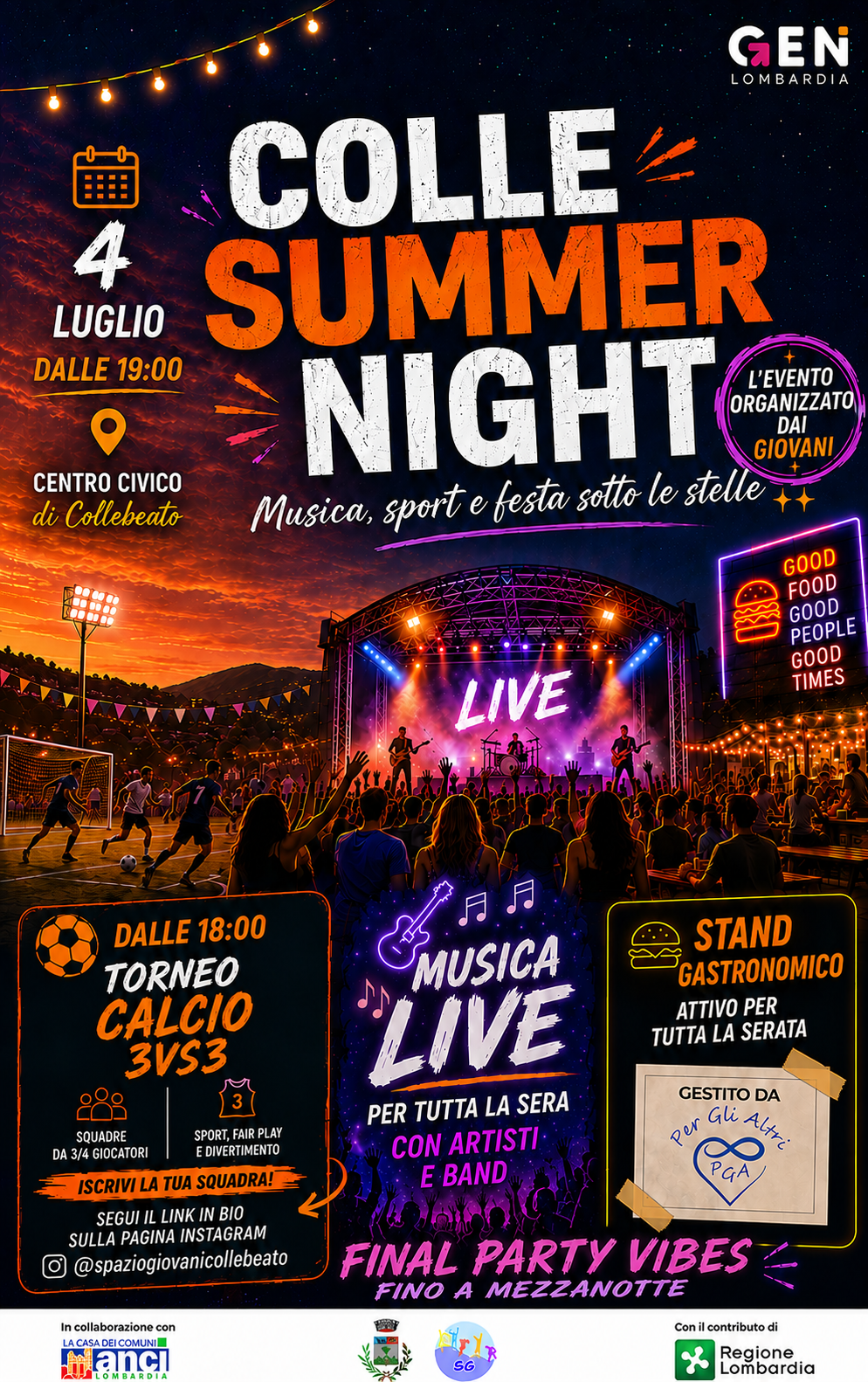 Colle summer night