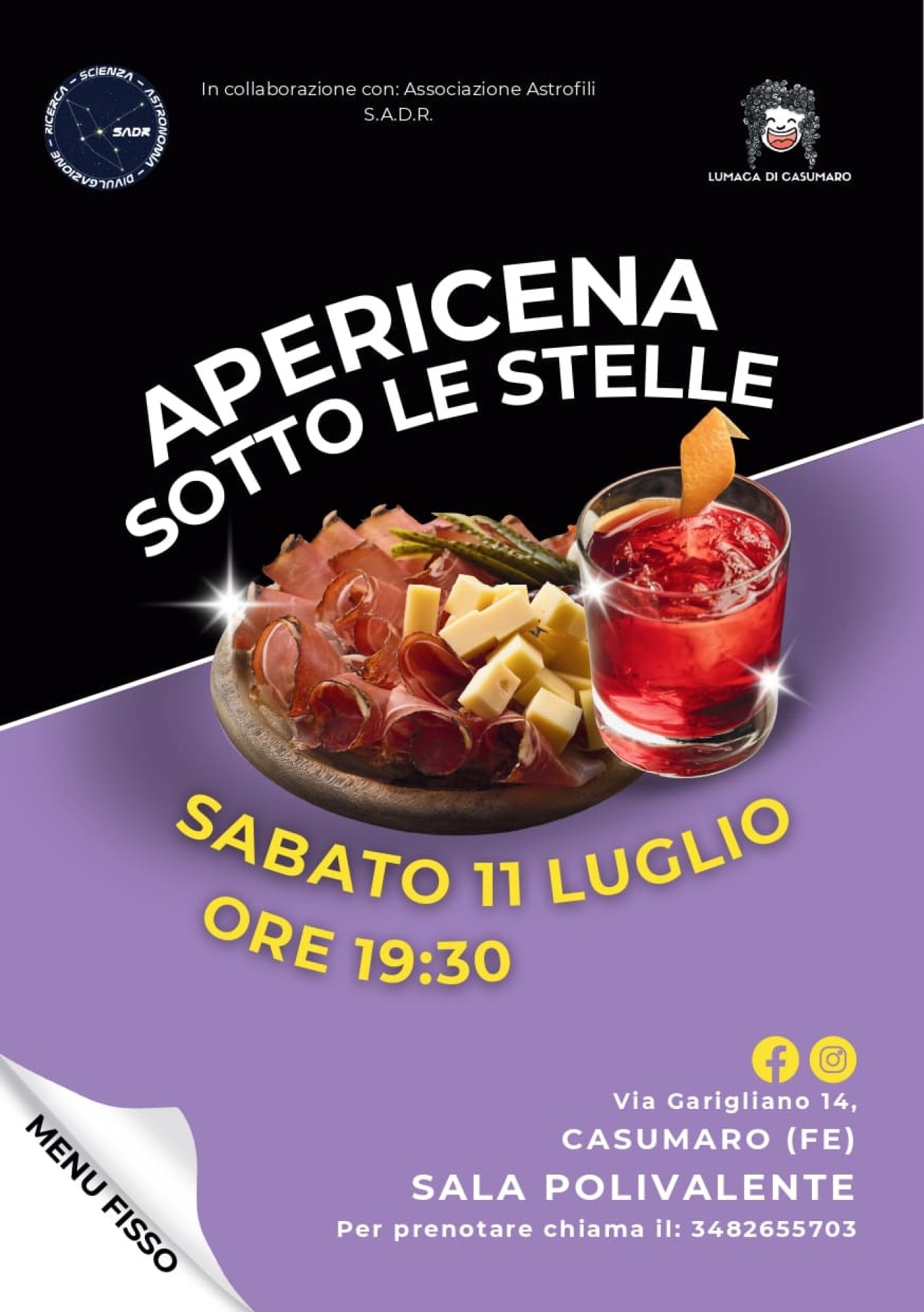Apericena sotto le Stelle