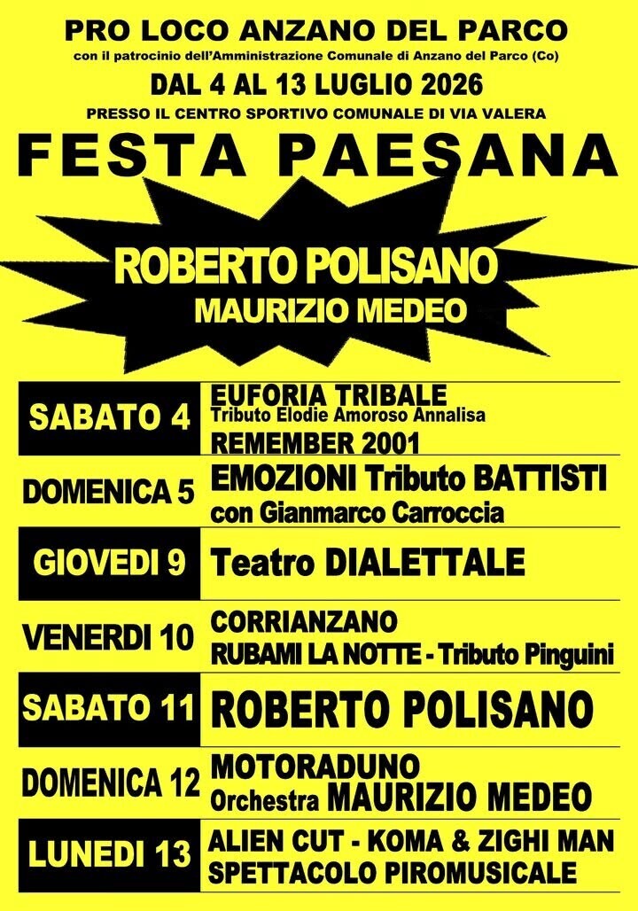 Festa Paesana Anzano del Parco