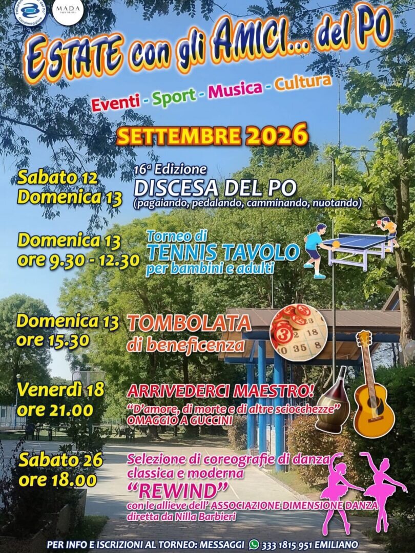 Estate con gli amici del Po